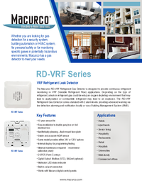 Thumbnail of document Data Sheet - RD-VRF Refrigerant Detector